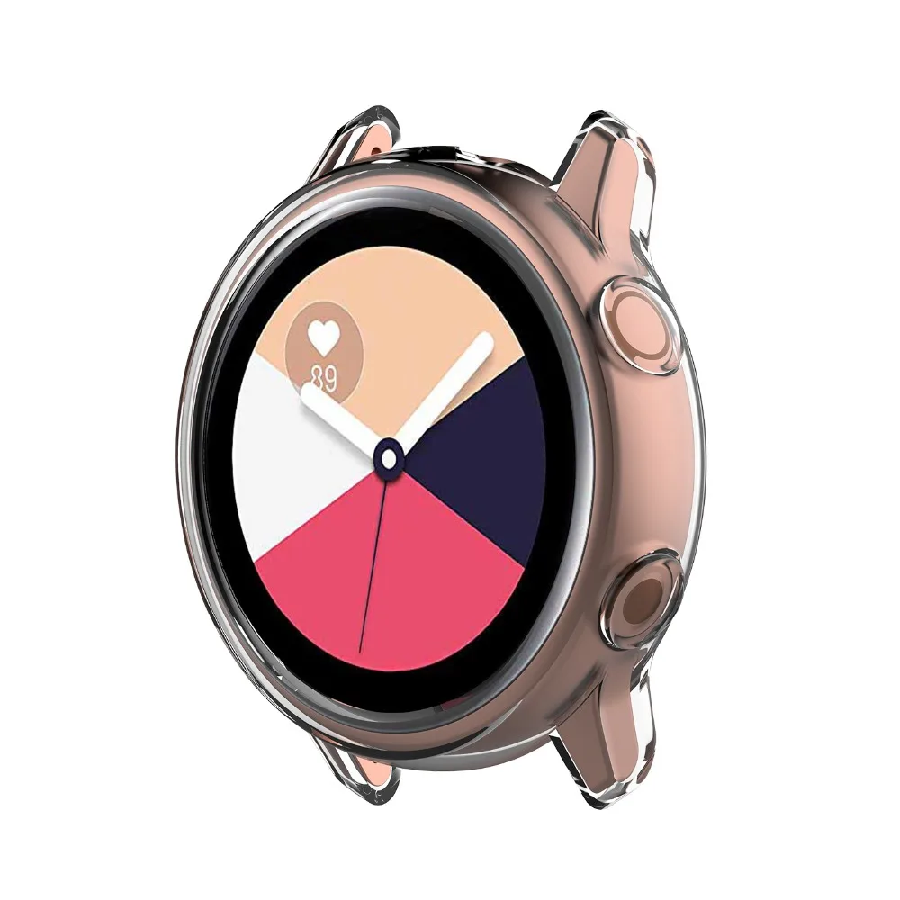Защитный чехол рамка из ТПУ для Samsung Galaxy Watch Active силиконовый защитный