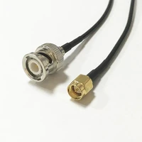 new modem coaxial cable bnc male plug switch sma male plug convertor rg174 cable pigtail 20cm adapter