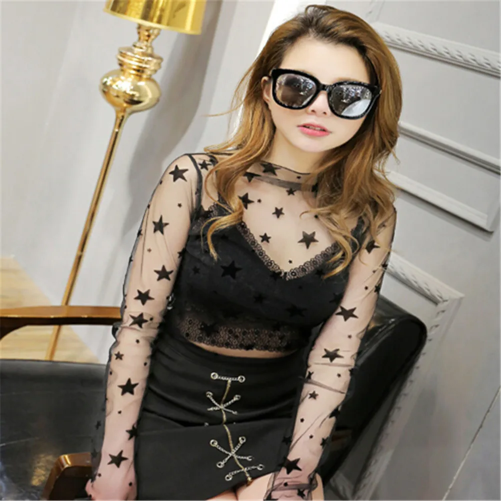 2018 Горячая тонкая водолазка Джемпер футболка с длинными рукавами верхняя одежда