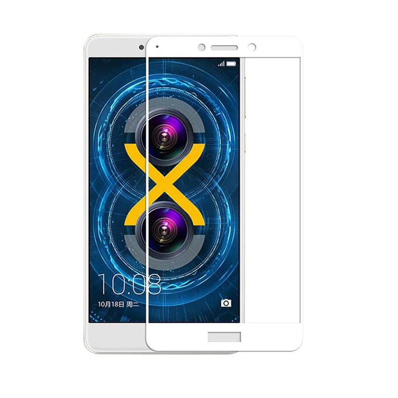9 H закаленное Стекло для Huawei Honor 6x2016 Полное покрытие Экран протектор 6 x mate9 горит