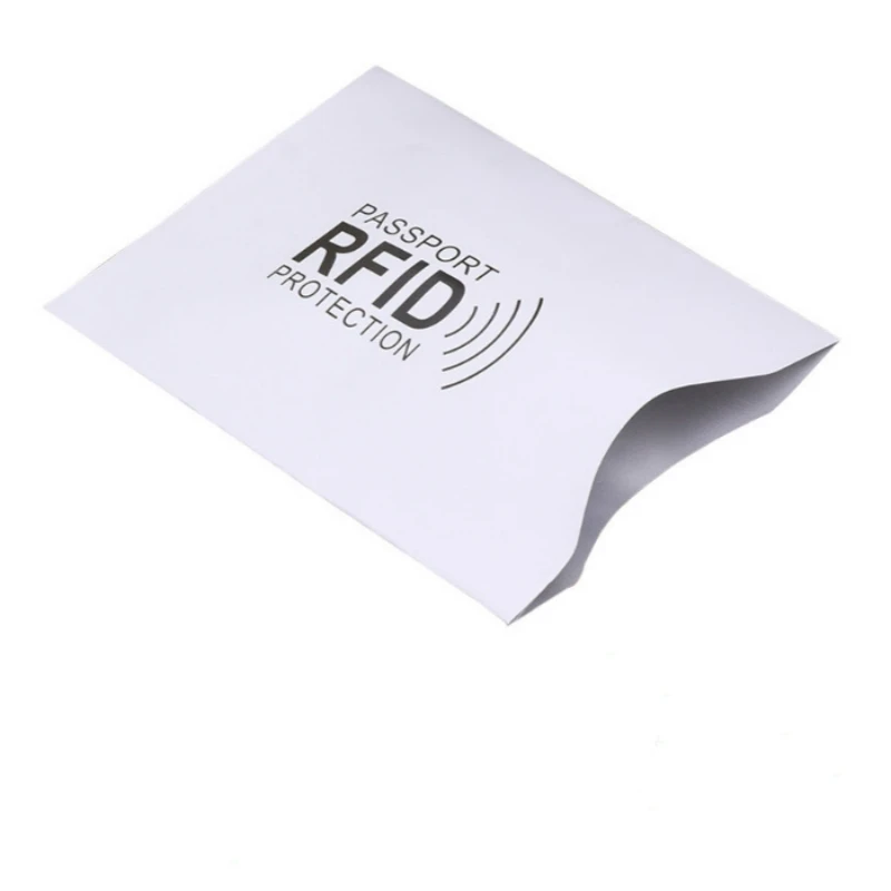 Серебристая защита от сканирования RFID 10 шт. алюминиевый держатель фольги для