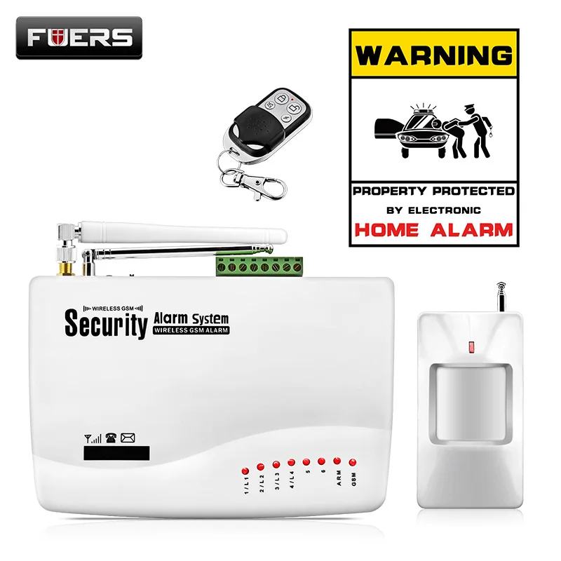 Kit 7 Fuers Беспроводной/проводной GSM Голос Главная охранной Android IOS сигнализации Системы автодозвон Dialer SMS вызова удаленного Управление сигнал тревоги - Цвет: Kit 7