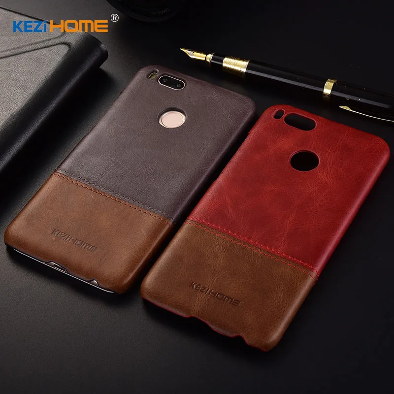 Чехол Kezihome для Xiaomi Mi A1 5X жесткий чехол из натуральной кожи 5X/Mi A1/Mi5X|case cover|leather casecase