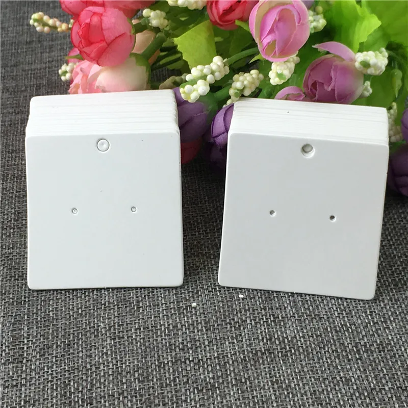 Белая пустая простая стильная Классическая модная карта для сережек простые