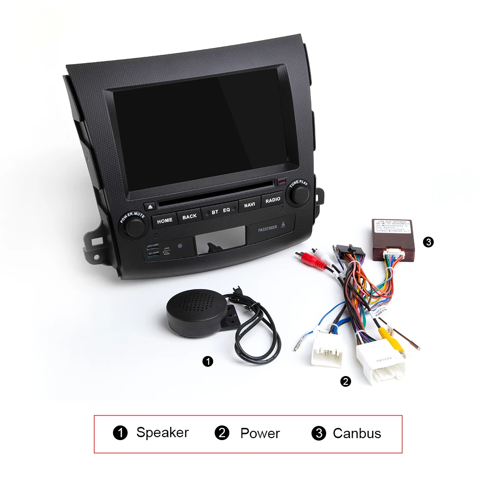 Eunavi 7 'ɲ din Android 8 0 автомобильный dvd-радиоплеер для Mitsubishi Outlander 2006-2012 Citroen C-Crosser