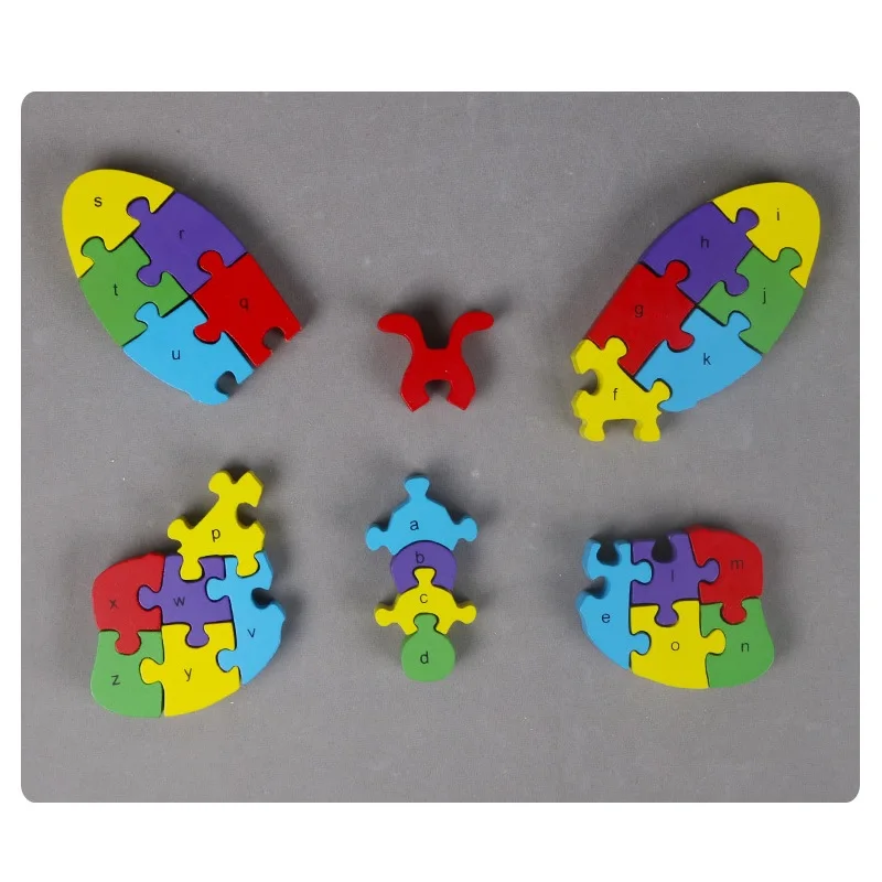 Детские Лобзики с английскими цифрами и алфавитом деревянные блоки игрушки для