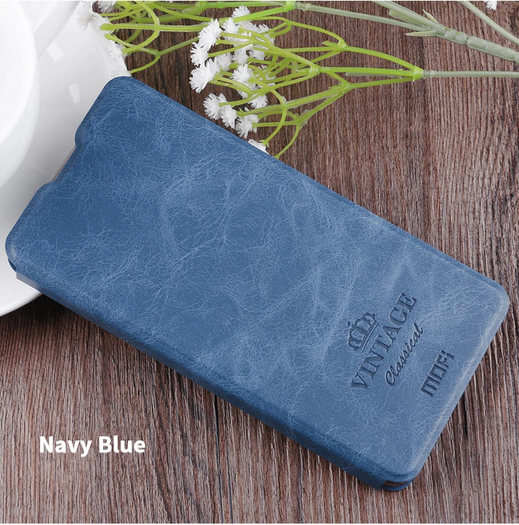 Темно-синий Mofi для Xiaomi Redmi 7 6,2" Чехол, роскошный чехол-книжка из искусственной кожи чехол для Xiaomi Redmi 7, защитный чехол s - Цвет: Темно-синий