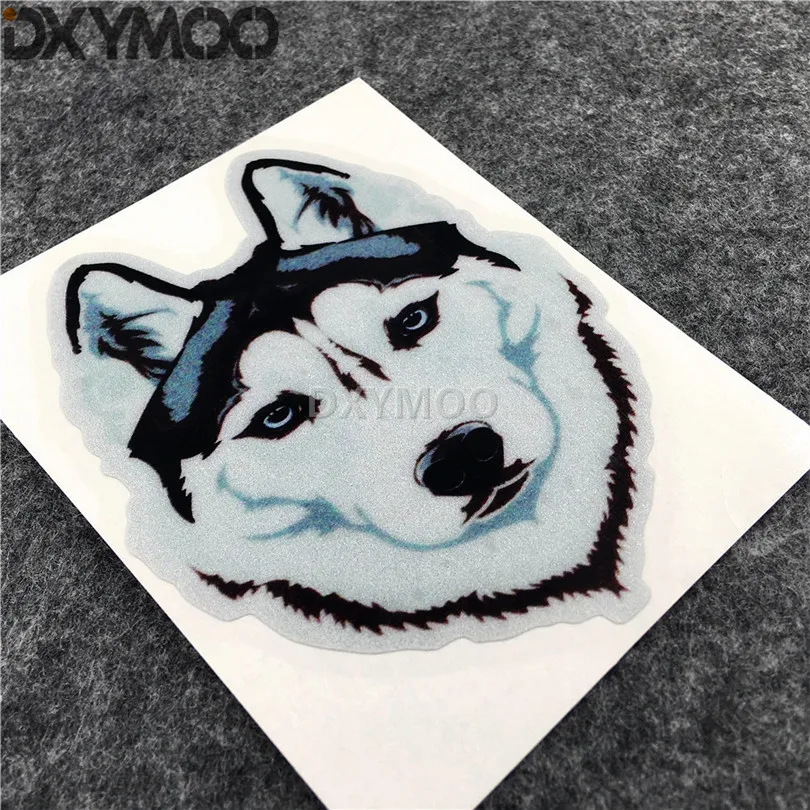 Животное собака хаски милый мотоцикл велосипед наклейки стайлинга автомобилей