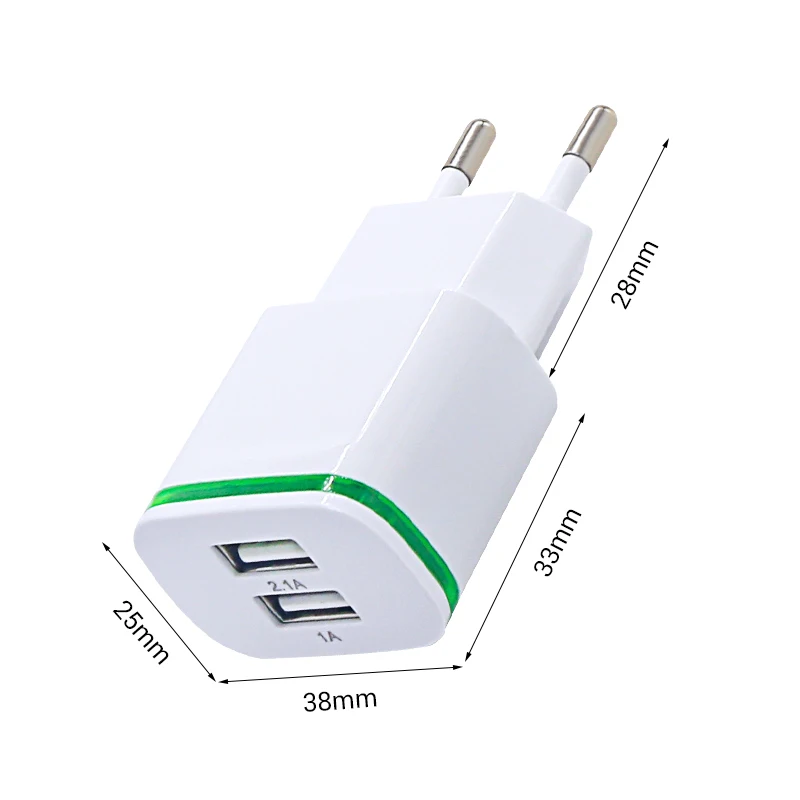 Sindvor USB LED зарядное устройство с двумя портами для iPhone X 8 7 iPad быстрое настенное Samsung