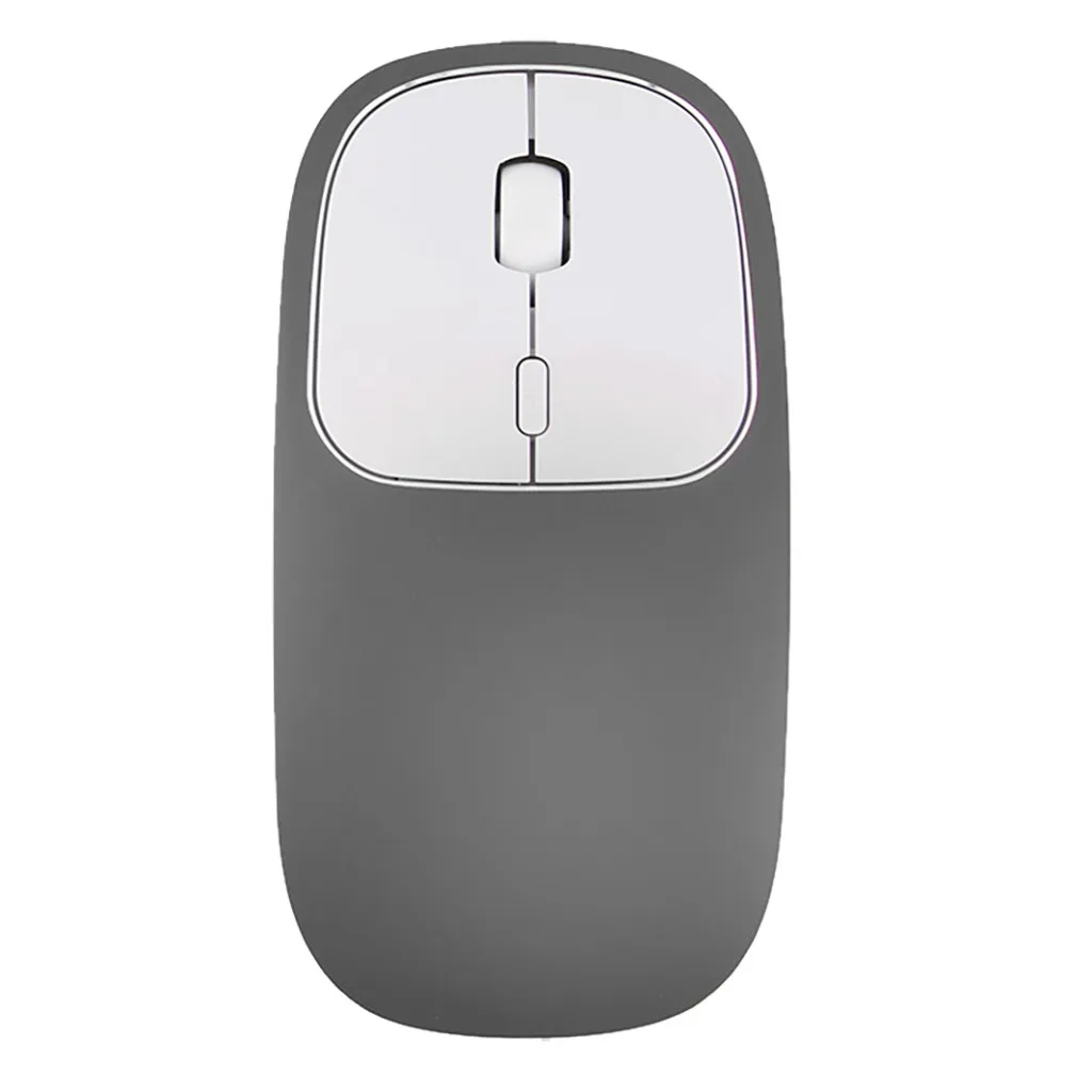 GY Беспроводная bluetooth-мышка VOBERRY перезаряжаемая 2,4 ГГц, металлическая Бесшумная Двухрежимная оптическая мышь 1600 dpi, точное расположение IC - Цвет: GY
