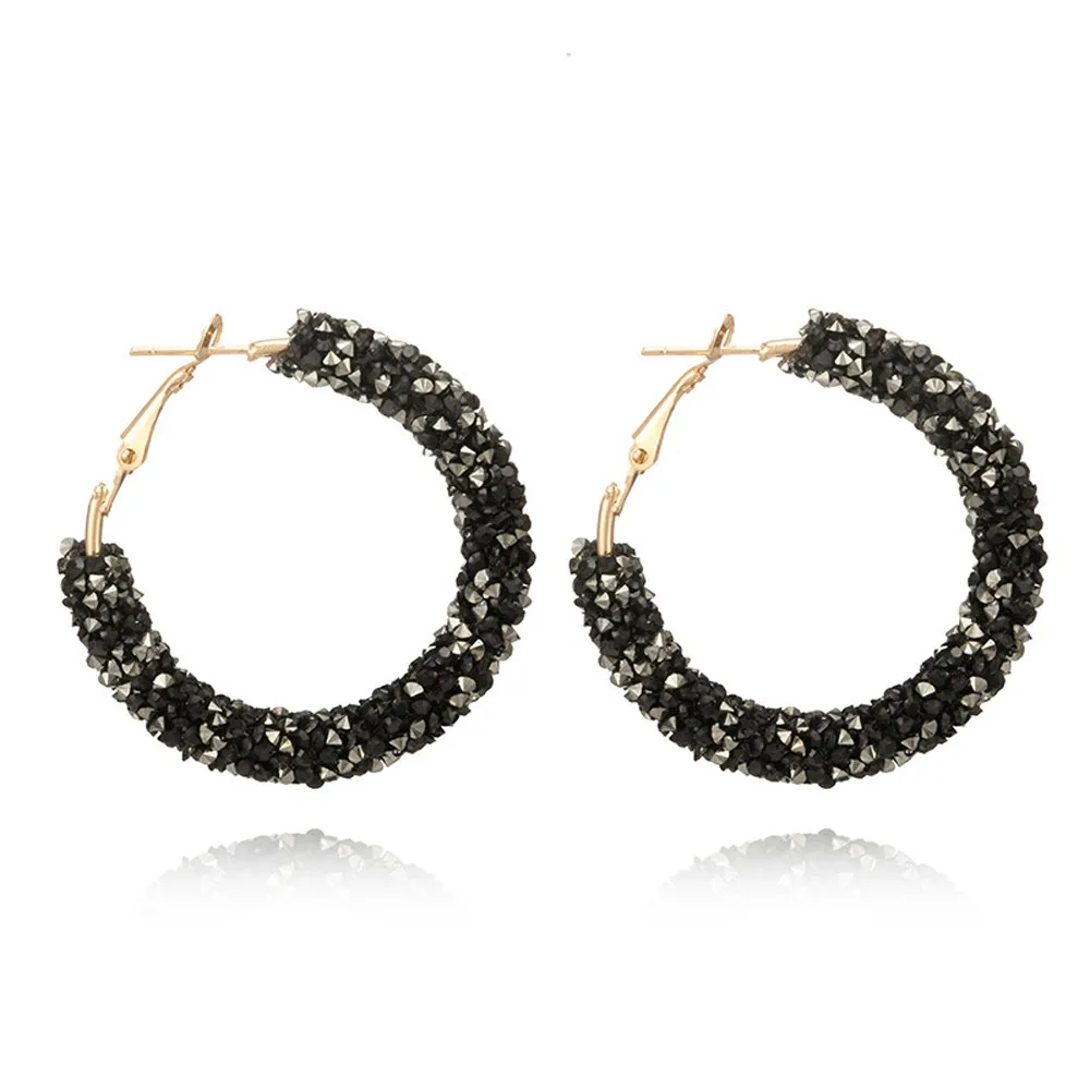 Стильные женские серьги в стиле бохо для женщин блестящие Boucle D'oreille Femme 2019 Kolczyki