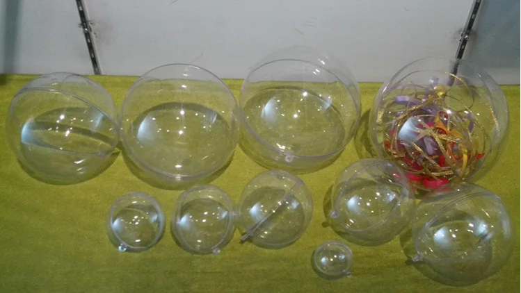 136 мм пластиковые прозрачные бал Рождественский бал украшения события и вечерние принадлежности