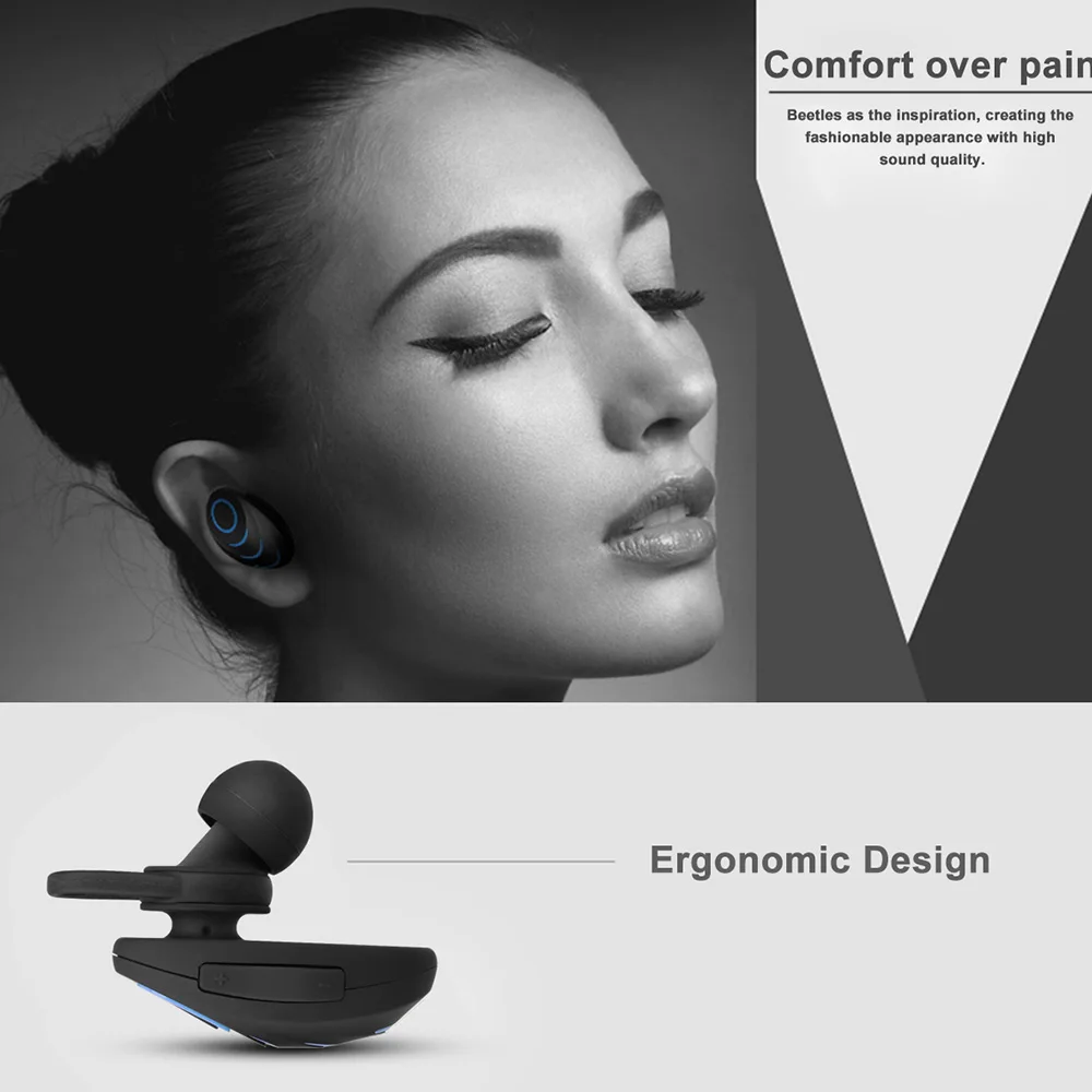 A3 Sport Bluetooth Headset Single Earbuds Stereo Mini In-ear Music Earphone Invisible Handsfree with Mic for Android Phone | Электроника