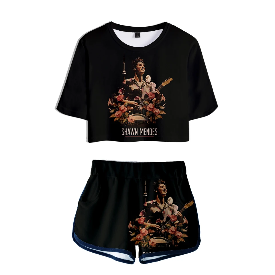 Шон Мендес 3D печатных Для женщин из двух предметов для малышей сезон лето