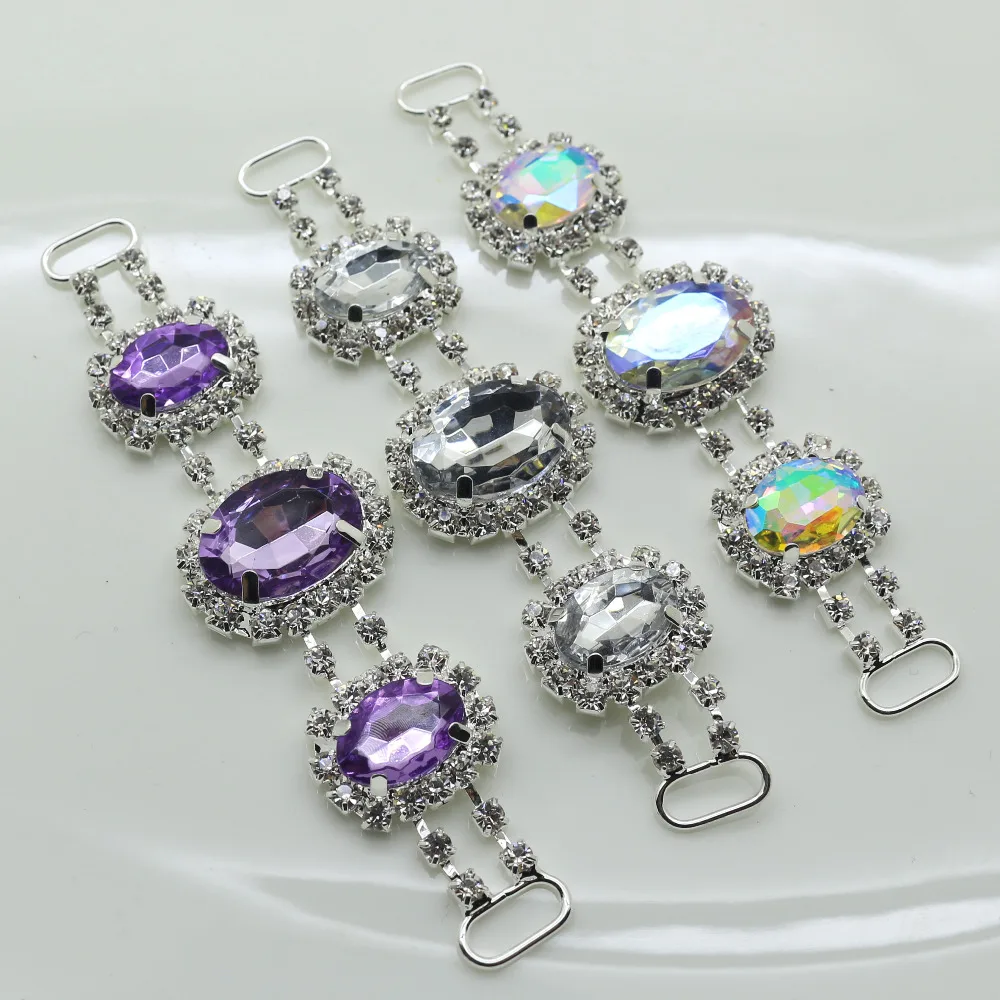 1 шт. металлические пуговицы для купальников|swimwear connectors|bikini rhinestone connectorrhinestone bikini