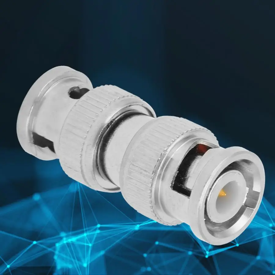 2 шт. BNC папа разъем M/M коаксиальный RF адаптер для CCTV камеры безопасности мужской