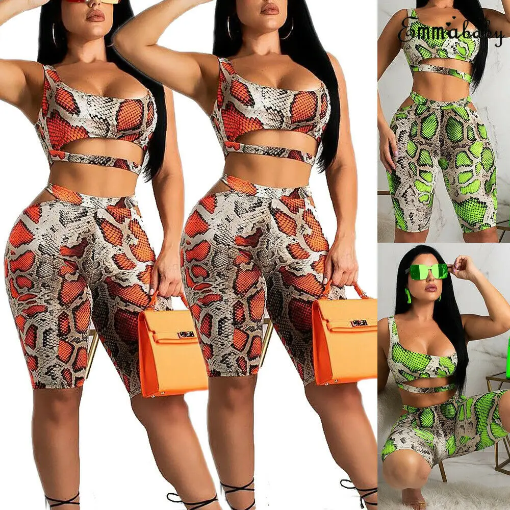 Женский спортивный костюм 2 шт./компл. короткий топ и штаны одежда для йоги