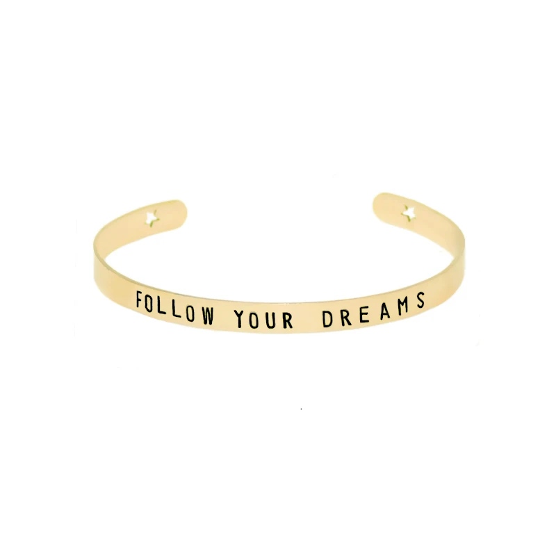 Персонализированные Индивидуальные с надписью Love браслет Браслеты Золотые