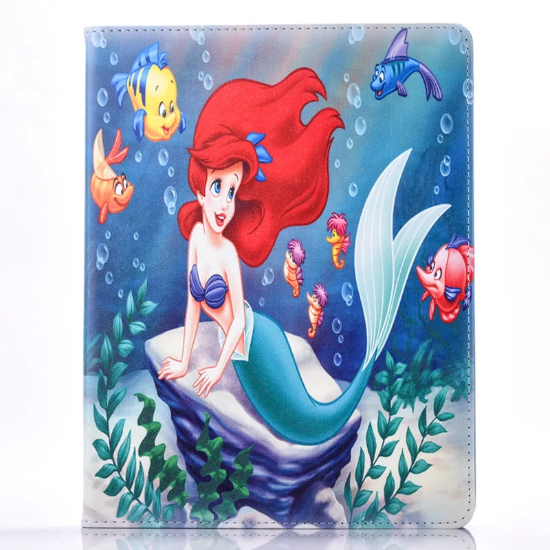 Чехол для планшета Apple Ipad mini 1 2 3 4 Flip stand Alice in wonderland & the Little Mermaid Обложка печати
