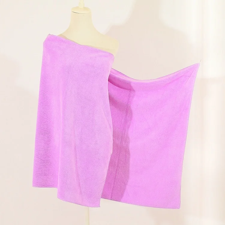 lightpurple 70x140 см впитывающее полотенце из микрофибры, пляжное полотенце, Мочалка для душа, мягкое и удобное банное полотенце, пляжное полотенце - Цвет: lightpurple