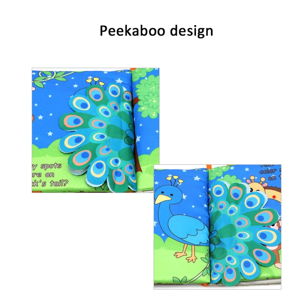 HIINST Baby Милая книга из ткани о животных детская игрушка ткань развития ББ звук