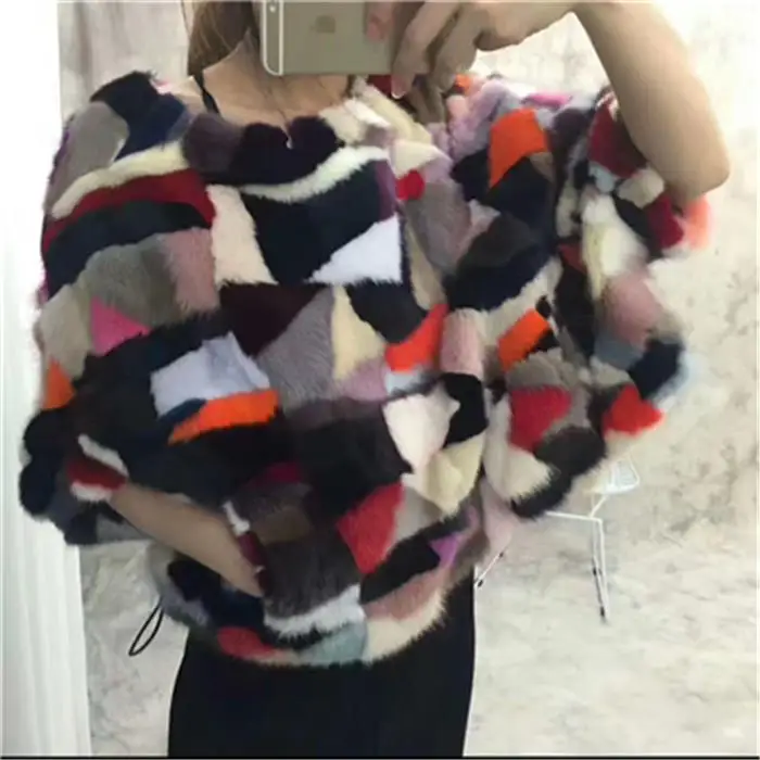 Женская Шуба из меха норки с рукавом летучая мышь | одежда