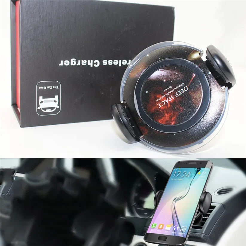 Binmer Mobile Phone Chargers Wireless Car Charger Fast Charge Magnetic Mount Holder For Iphone X td0608 dropship | Мобильные