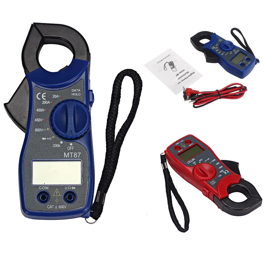 Франшиза ЖК цифровой Авто Диапазон зажим мультиметр тестер AC DC Вольт Ом метр