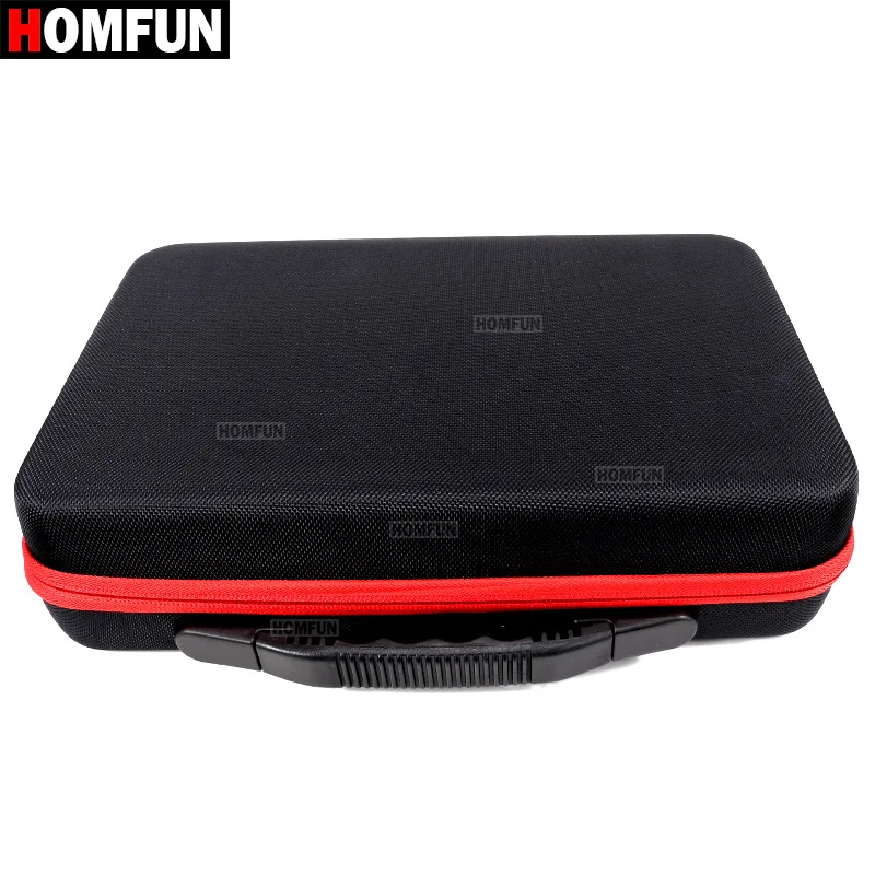 red HOMFUN 60 бутылок коробка для алмазной живописи контейнер для инструментов Коробка Для Хранения Чехол-держатель ручная сумка на молнии дизайн противоударный Прочный - Цвет: red