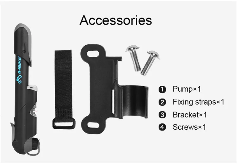 300psi High-pressure Bike Air Shock Pump For Fork &amp Rear Suspension Cycling Bicycle Mountain Road With Gauge | Спорт и
