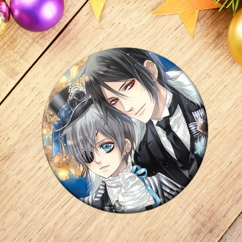 1 шт. значок косплея черного дворецкого Сиэль брошка мультфильм значки Себастьян