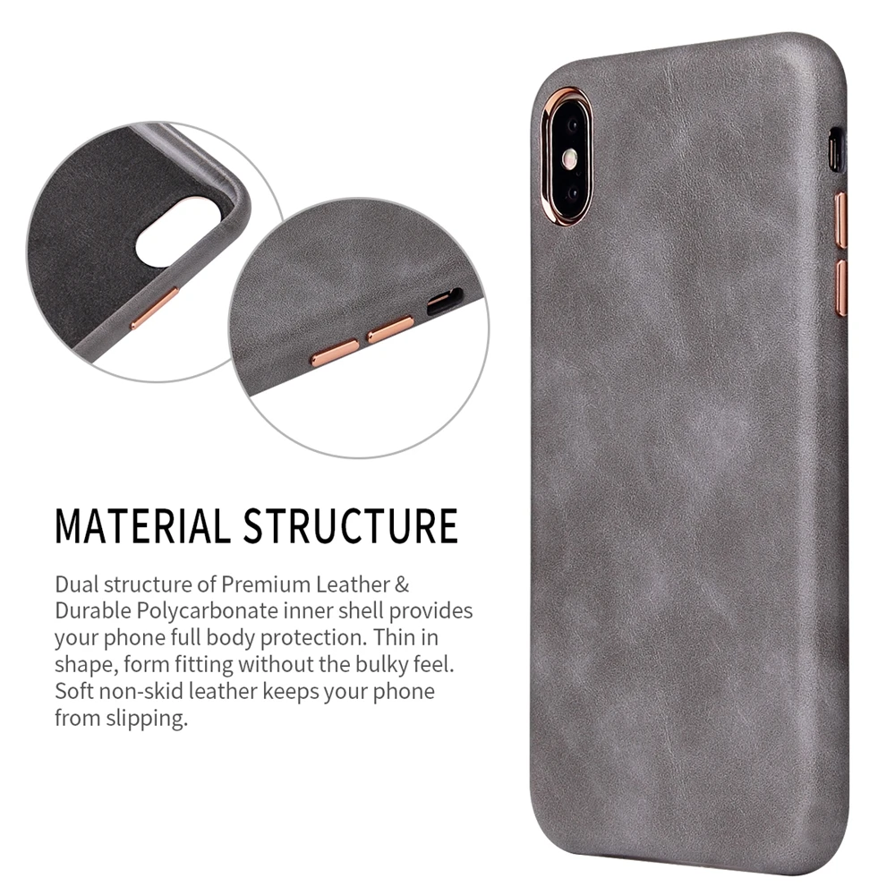 Eqvvol Роскошный кожаный чехол для iPhone 8 7 Plus 6 6s однотонный X XS MAX XR чехлы с мягкими