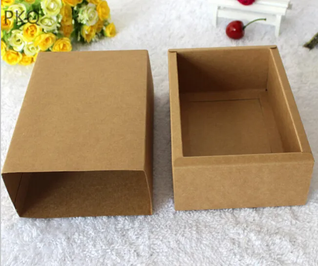 10 шт крафт бумага упаковка картонная коробка коричневая небольшая упаковочная