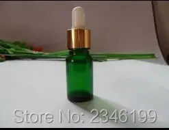 

5ML Glass Essential Oil Vials, With Gold Circle Plastic Head Dropper, Green Color Glass Oil Packing Bottle, 50pcs/lot