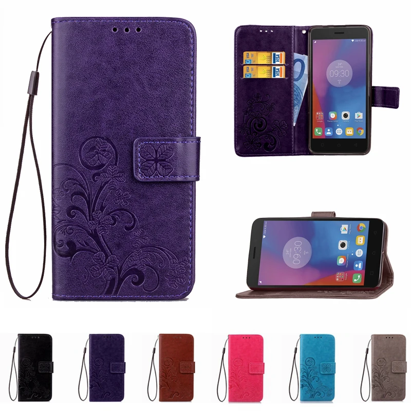 Модный кожаный чехол для телефона с принтом кошелек Lenovo K6 Note Power S1 Lite откидная