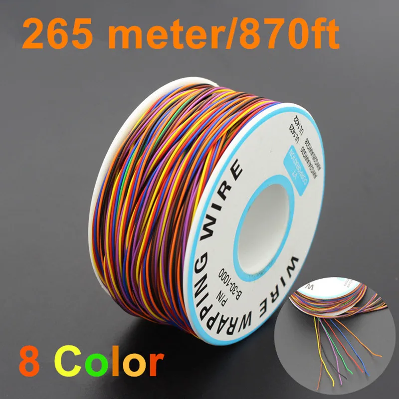 30AWG 0 5 мм PCB flying jumper wire OK line упаковочная пленка Гибкая изоляция жестяное покрытие 250