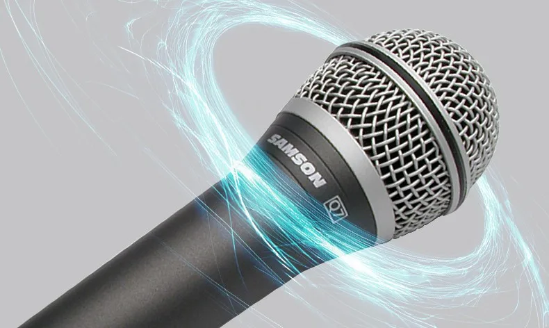 SAMSON Q7 профессиональный динамический вокальный микрофон Портативный динамический микрофон для караоке, живой концертный высококачественный