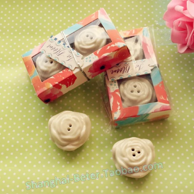 Свадебный подарок и подарки для гостей в цвету розы Керамика шейкер соли перца