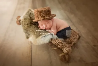 Реквизит для фотосъемки новорожденных из искусственного меха кролика одеяло