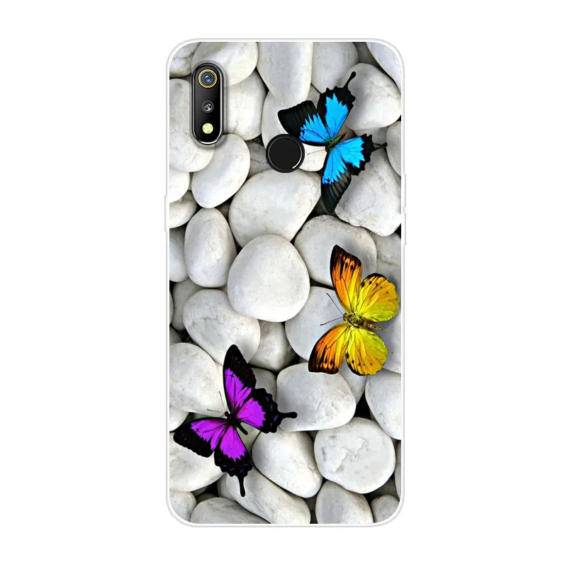 Cartoon Dog and Cat Case For OPPO Realme 3 Mobile Phone Shell TPU Material Painted Painting Case.25 Colors! | Мобильные телефоны и