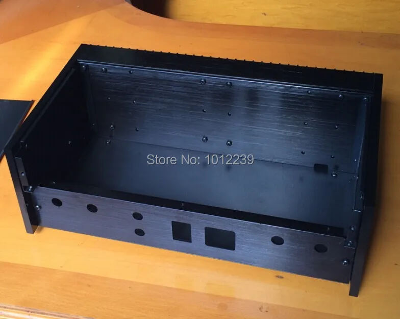 QUAD 405 шасси из чистого алюминия Amp Размер шасси ширина 348 высота 120 глубина 214