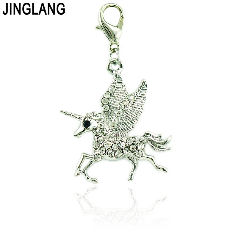JINGLANG модные амулеты оконная плита белый горный хрусталь сплав омаров застежка