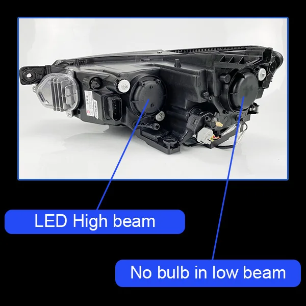 АКД тюнинг Автомобильные фары для VW Passat B8 Eur Версон светодиодные фары DRL Противотуманные Фары биксенон интенсивность пучка Противотуманные фары ангельские глазки авто - Цвет: no bulb