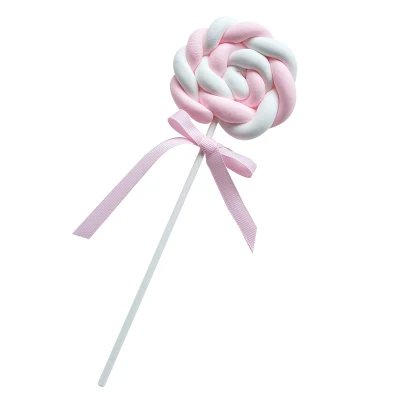 SWEETGO искусственное украшение леденец поддельный десерт модель глина закрученный сахар десерт для витрины фотографии магазин дисплей - Цвет: 1