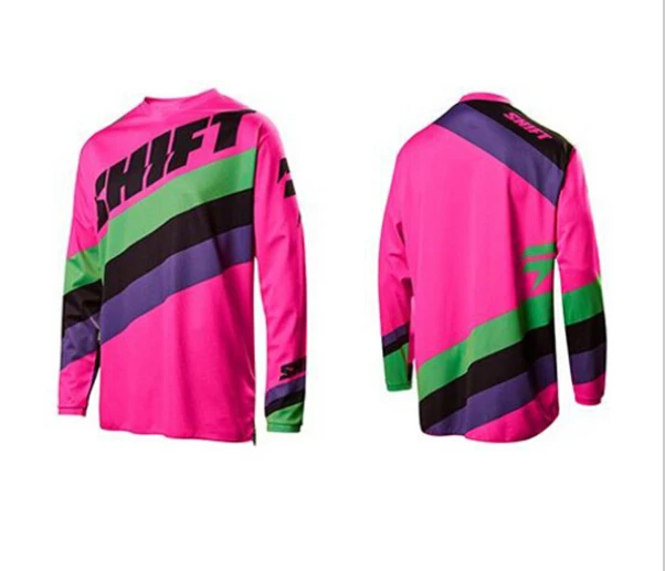 2016 Американский СДВИГ Спуске Велосипедные Майки Лето С Длинным Рукавом Горный