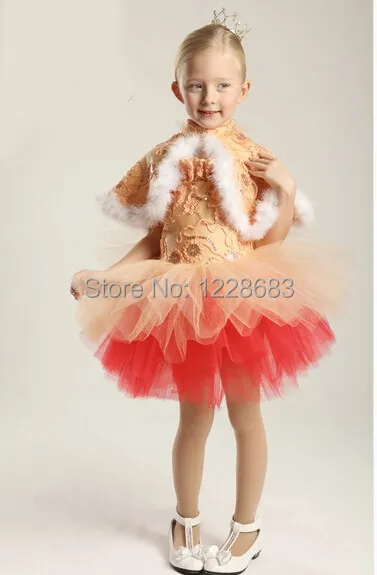 Зимнее детское платье детская балетная юбка танцевальная одежда для женщин и