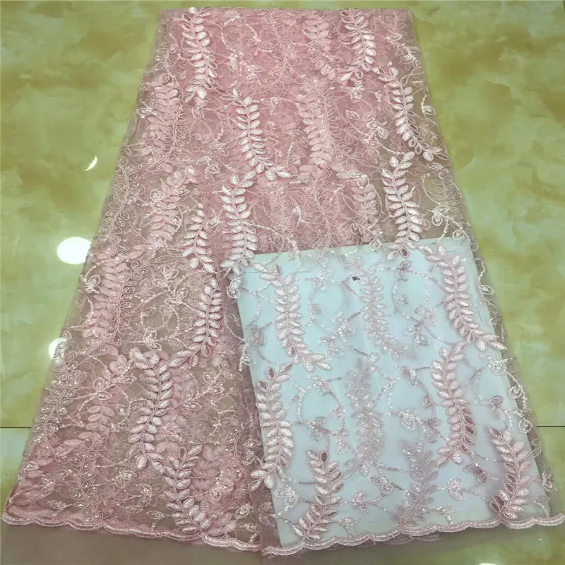 

Cassiel Sequins African Lace Fabric High Quality Tulle Embroidery French Net Lace Fabric For Women Nigerian Lace Fabric 5yards