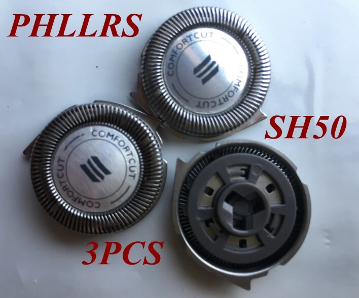 Сменные головки бритвы SH50 3 шт. лезвия для philips S5110 S5400 S9161 S5050 S7510 S5380 S5011 S5010 S5008 S5571 S5570