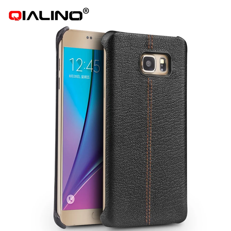 Оригинальный кожаный чехол для Samsung Note 5 N920 QIALINO из натуральной телячьей кожи