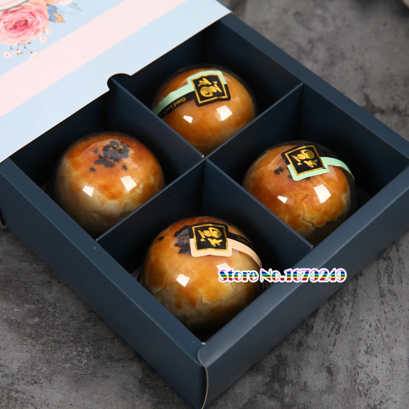 Винтажная Свадебная коробка для конфет синего цвета Подарочный пакет из